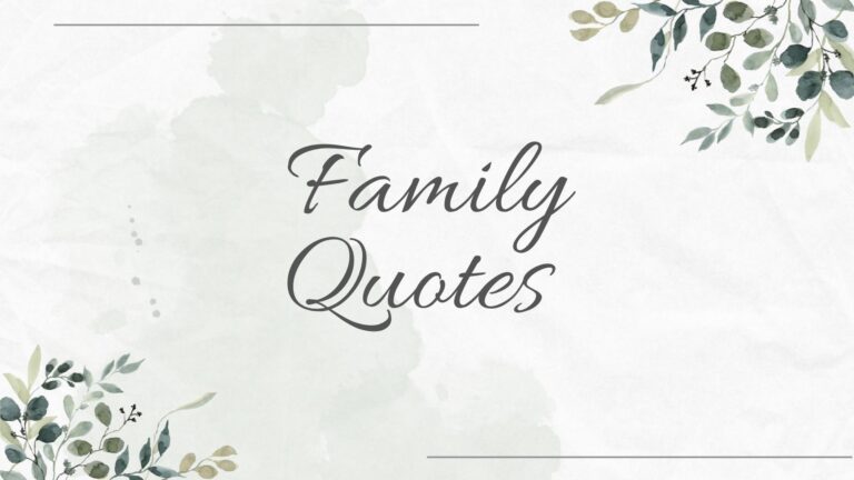 Family Quotes in English