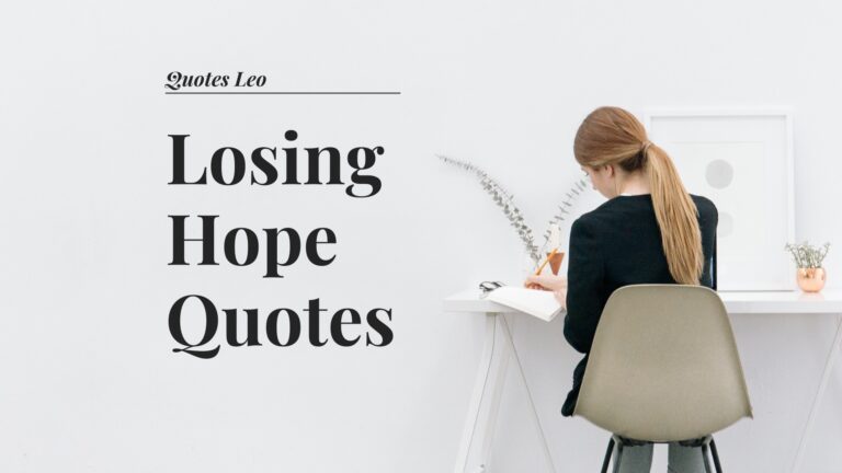 Losing Hope Quotes