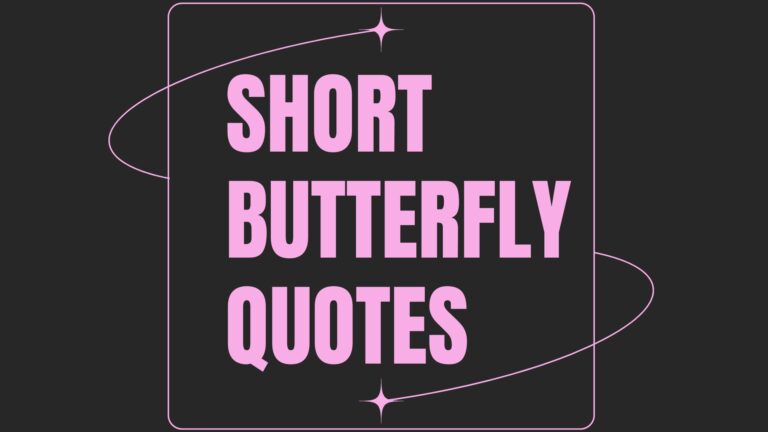 Short Butterfly Quotes